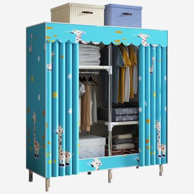 China Doll Modern Design Portable Wall Wardrobe (Other Bedroom) 2021 Simple Fancy Adjustable For Baby Clothes for sale