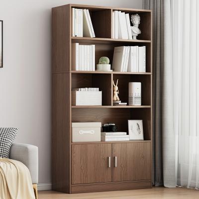 China Cheap Bookcases (Others) Nordic European Modern Adjustable Bookcase Shelves Office Shelf Furniture MDF With Door for sale