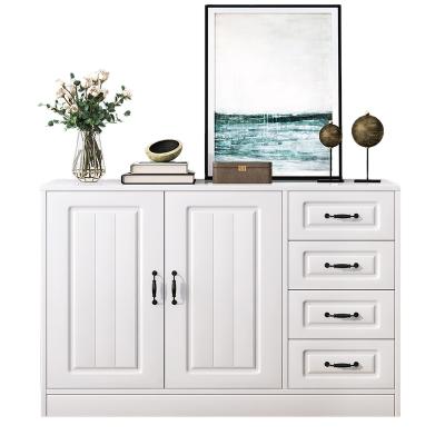 China Adjustable Modern Wooden Living Room Sideboards Side Cabinet (Other) Storage Cabinet with Drawer and Door for sale