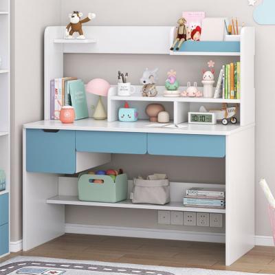 China Modern Multifunctional Storage Student Study Desk With Drawer Shelf for sale