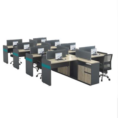 China 8 Person Office Desks CubicalOffice Modern Work Station Partition à venda