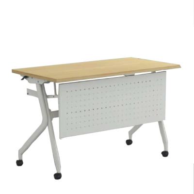 China Mfc Metal Folding And Chairs Small Fold Up Training Table Desk for sale