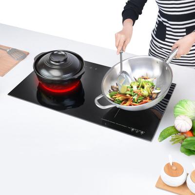 China Chinese supplier 2 burner induction cooker hotel factory price infrared induction hob for sale