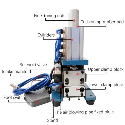 China Mini 4F Pneumatic peeling twisting machine outer jacket inner insulation stripping machine wire for sale