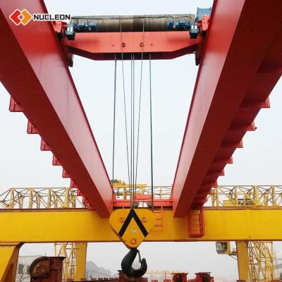 China Bridge Crane QD Model Double Girder Hook Overhead Crane for sale