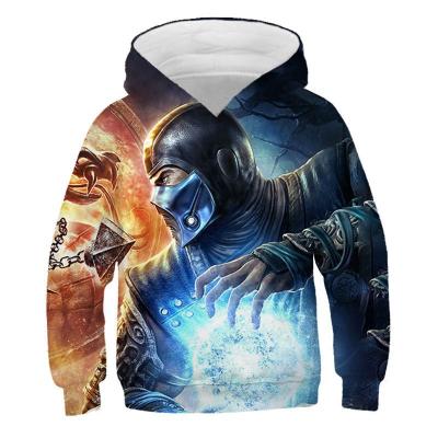 China Leisure Children's Clothing Mortal Kombat 3D Game Printed Hoodie Kids Top for sale