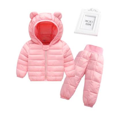 China Korean style winter children's men's and women's new children's cotton-padded clothes set two light fluff cotton-padded clothes for sale