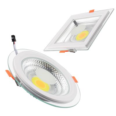 China Tri Color Dingdian LED Spotlight Easy Installation NEW led down light AC165-265V dimmable10w 3 colors led cob downlight for indoor for sale