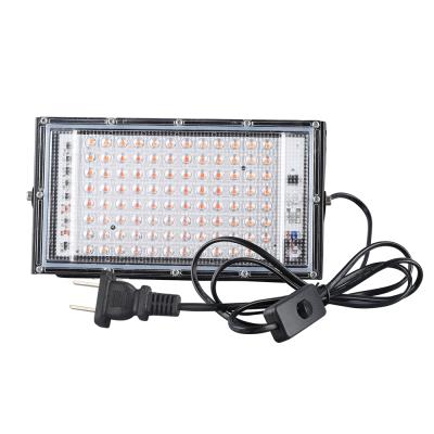 China IP65 Dingdian LED Indoor Plants Veg Flower Greenhouse Waterproof Flood Light Waterproof Spectrum AC220V 100W Horiculture Full Led Grow Light for sale