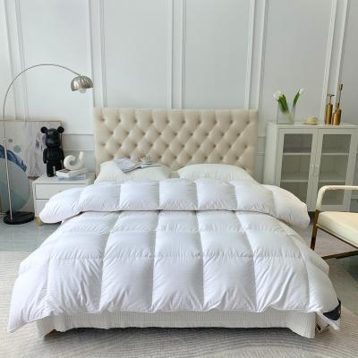 China Sustainable Comforters Luxury 100% Cotton 95% White Goose Down Duvet Comforter for sale