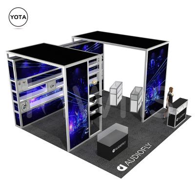 China Yes Tawns Portable Trade Show Exhibits , Product Display Stand With Glass Box for sale