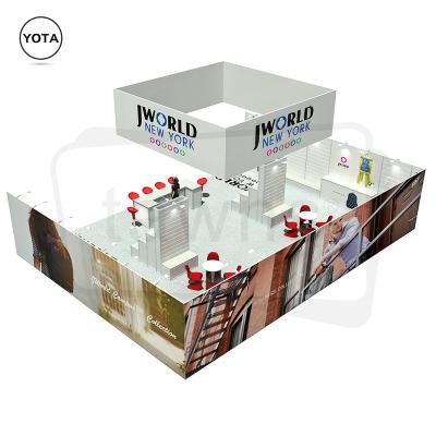 China Yes Wholesale Aluminum Tawns 30x40 Trade Show Booth Easily Installed Portable Exhibition Booth for sale