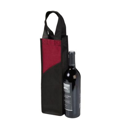 China Eco-friendly 100% non-woven wine totes made of 80 GSM non-woven polypropylene with 12