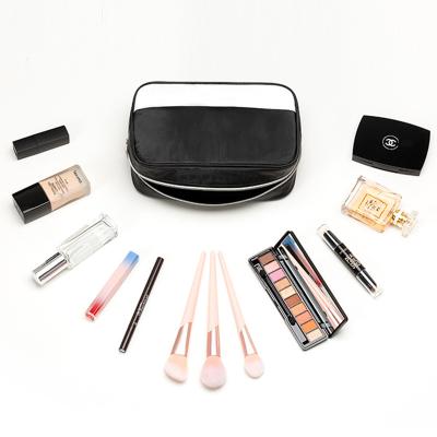 China High Quality Hot Selling TPU Portable Case Transparent Cosmetic Makeup Bag Waterproof High Quality Laser Travel Toiletry Bag for sale