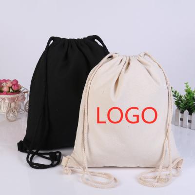 China 100% Hot Sales Eco-Friendly Many Colors Cotton Eco Friendly Durable Canvas Drawstring Carry Bag With Stocks for sale