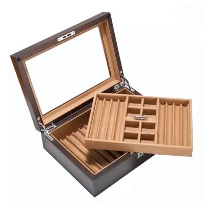 China Collins High Quality Creative Wooden Custom Made Eco-Friendly Pen Cufflink Box Stationery Storage for pen for sale