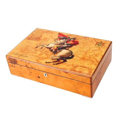 China Eco-Friendly Piano Lacquer Luxury Custom 12 Grids Velvet OEM Watch Packing Box Wooden Watch Storage Case for sale