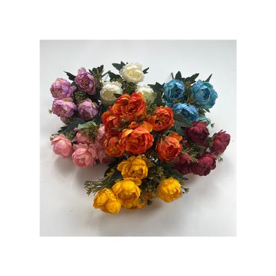 China Silkflower Customized Exquisite Peony Peony Peonies Small Lovely 7 Handles for sale