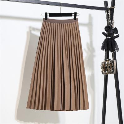 China 2022 OEM Anti-Static Women's Clothing Loose Mult Pleated Long Skirts With Many Colors Women's Skirts for sale