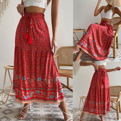 China Research and development anti-static independent design Bohemian skirt 2022 summer leisure vacation dress for sale