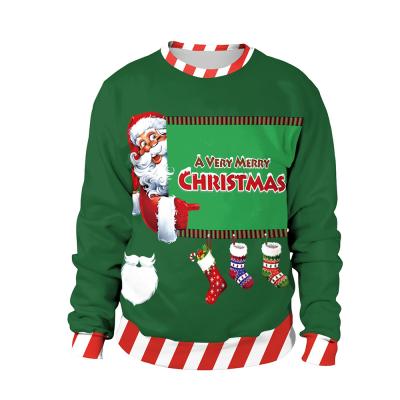 China Custom Wholesale New Men's Clothing 3D Sublimation Hoodies Sweatshirt Custom Christmas Wear Street Anti-wrinkle Printing Style Men's Sweatshirt for sale