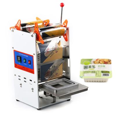 China Snack Takeout Manual Cake Moon Box Beverage Hand Pressure Snack Food Sealing Sealing Machine for sale