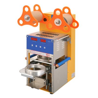 China Beverage Ce Approved Semi Automatic Cup Sealing Machine For Tarpaulin for sale