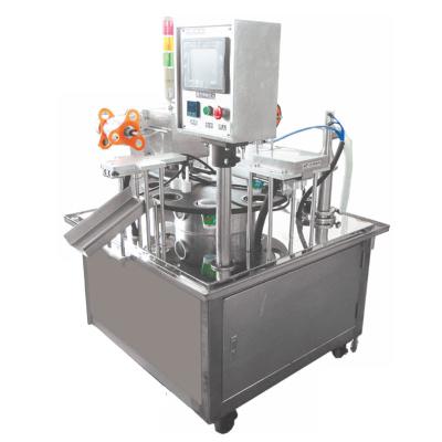 China Beverage Water Sauce Cup Filling Machine Small Plastic Filling Sealing Machine 80ml 100ml 180ml 250ml for sale