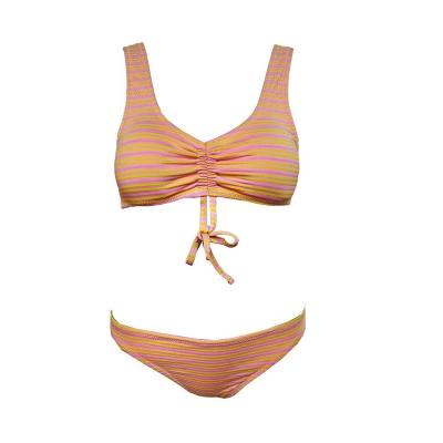 China ODM/OEM Breathable Manufacturing V-Neck Swimsuit Beach Wear Bikini Set Custom Two-Piece Bikini Swimwear Women Fitness Swimwear for sale