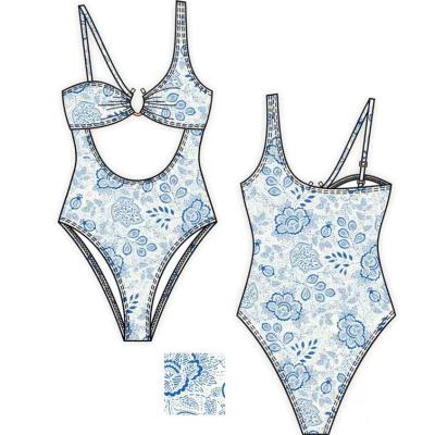 China ODM/OEM Breathable Custom Sexy Women One Piece Swimsuit Female Swimsuit Beach Wear Swimwear Girls Bikini Set for sale