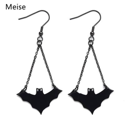 China Other Yiwu Coqi MS0133 Halloween Personality Stainless Steel Bat Earrings for sale