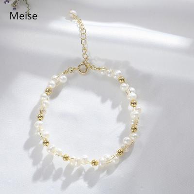 China New Design Fashion CLASSIC Braided Freshwater Pearl Yiwu Coqi YY625 Beaded Bracelet For Women Gifts Natural Pearl Braided Bracelet for sale