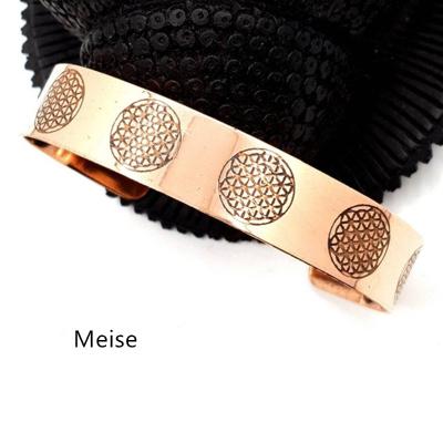 China The Other Yiwu Coqi Stainless Steel Sacred Flower of Life Bracelet for sale