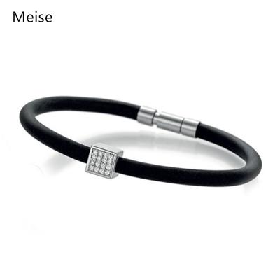 China Other Yiwu Coqi Black Stainless Steel Bracelet for sale