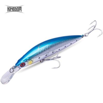 China ABS Plastic Kingdom Good Quality Sea Fishing Lures Minnow Bass Pike Bait With VMC Hard Hooks Jig Bait For Lure Sinking And Hanging Wobblers for sale