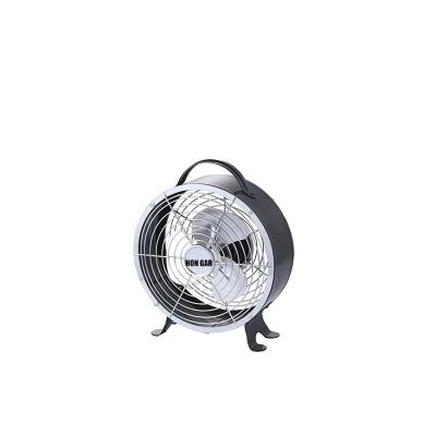 China - 8 Inches Retro Desk Fans Clock Fans Table Fans With DC Or AC Motor HJ-8UC for sale