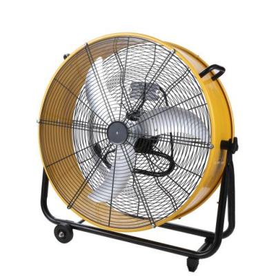 China American Country Factory Customize 3 Blades Aluminum Alloy Floor Drum Fans 24 Inch Fans Suitable For Warehouse Workshop Farm for sale