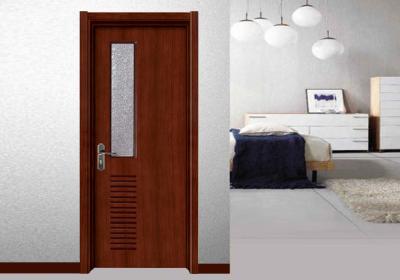 China Glass Panel MDF Wood Doors Toilet Maximum Size 2350mm Flat Sliding Swing Open for sale