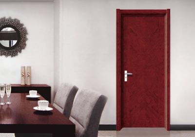 China SS304 Hinge Decorative Flush Door , Casing Architrave Complete Set Flush Interior Door for sale