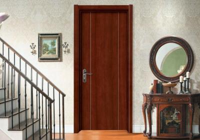 China Painting Wooden Flush Door Teak Veneer With Lock Hinge Prehung Sliding Swing Open for sale