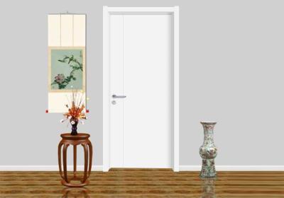 China Hotel Wooden Flush Door MDF Max Height 2350mm Width 1200mm Fir Wood Skeleton for sale