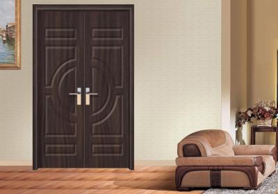 China PVC Coated Interior MDF Wood Doors 30'' X 78'' Max Width 1100mm Apartment for sale