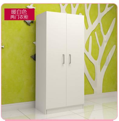 China Small Size Bedroom Wardrobe Closet Sliding Opening Simple Modern Style For Storage Clothes for sale