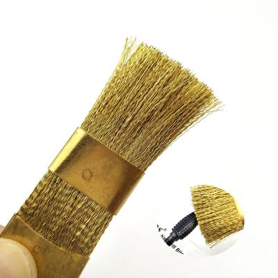 China Easy Apply Nail Drill Bits Cleaning Sweep Portable Electric Copper Wire Brush Cleaner Nail Art Tool for sale