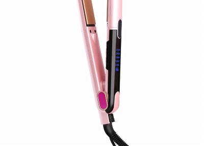 China 240V PTC Mini Pink Ceramic Straightening Flat Iron for sale