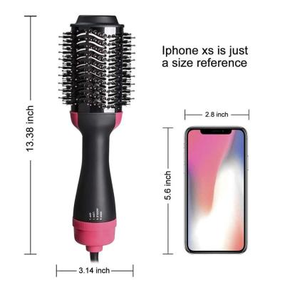 China Ceramic Coating Nylon Pin Rotating Hot Hair Brush For Women for sale