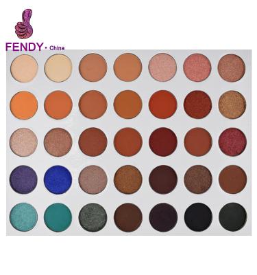 China Natural Nude Matte Shimmer Glitter Pigment Eye Shadow Palette 35 Colors Waterproof Eyeshadow Palette Makeup for sale