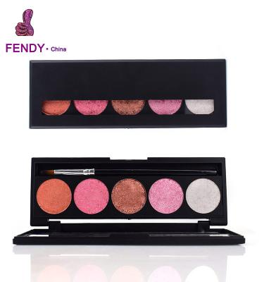 China Waterproof Wet Eyeshadow Palette 5 Color Cream Eyeshadow Palette for sale