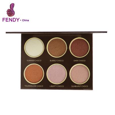 China New Waterproof Makeup Cosmetics Private Label Makeup Contour Palette 6 Color Mineral Makeup Contour Palette for sale