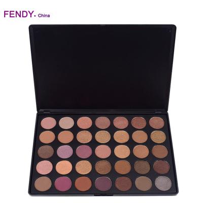 China Waterproof makeup cosmetics private label 35 color make up private label eye shadow palette maquiagem for sale